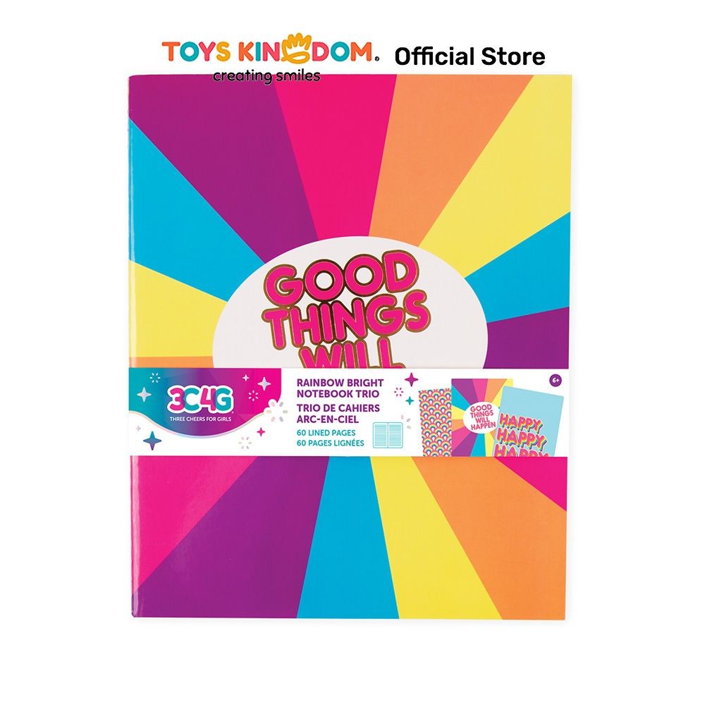 

Toys Kingdom Make It Real Set 3 Pcs Notebook Rainbow Bright Trio 12005 Buku Tulis Catatan Diary Weekly Planner Agenda Journal Perlengkapan Alat Tulis