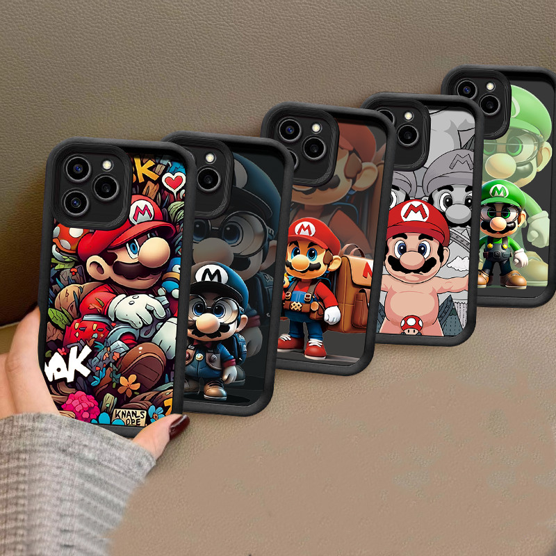 Casing Cartoon Mario Cute Case Hp Infinix Smart 5 6（RM2 32GB RM3 64GB ) 7  8 Hot 9 10 11 12  Play 10