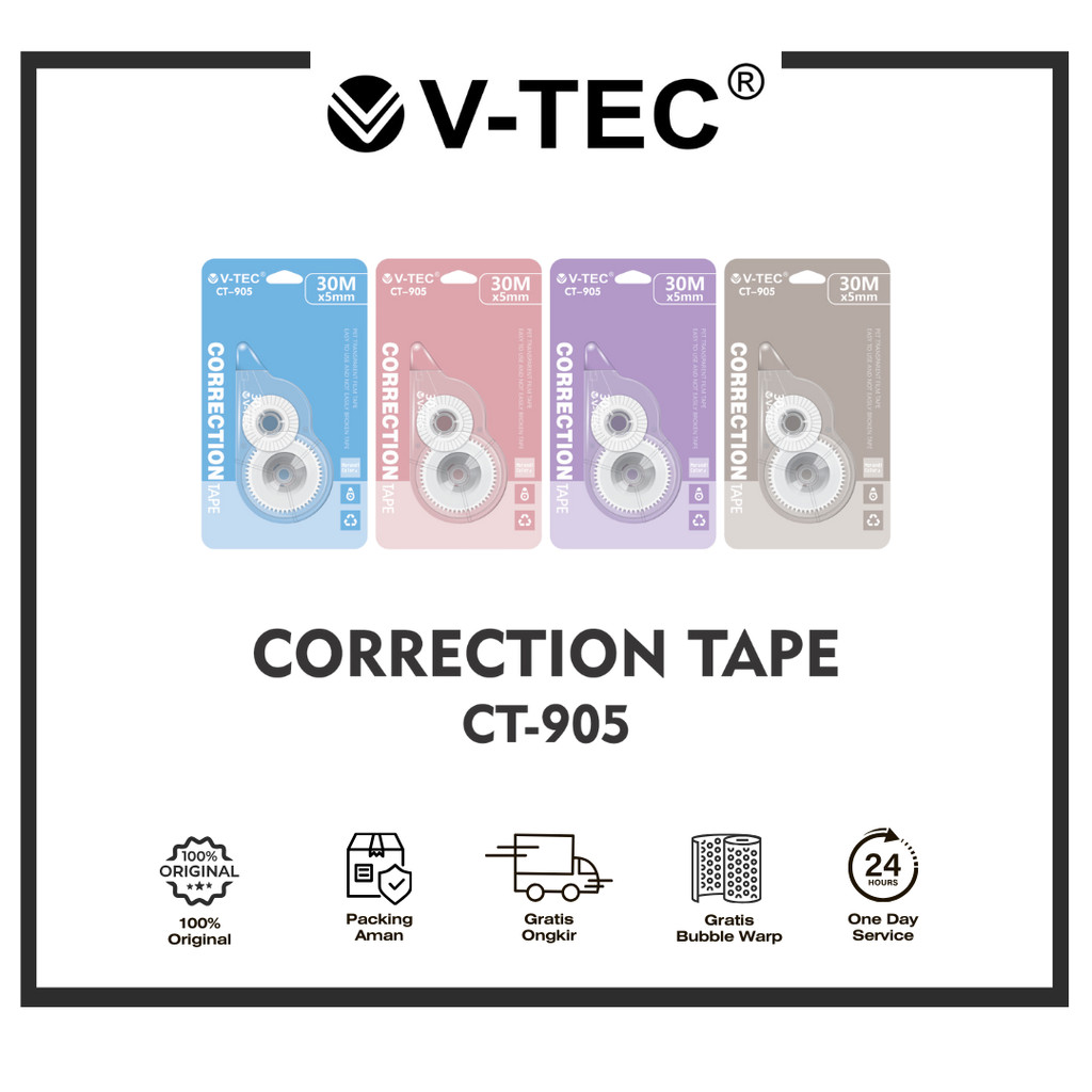 

V-TEC CORRECTION TAPE CT-905
