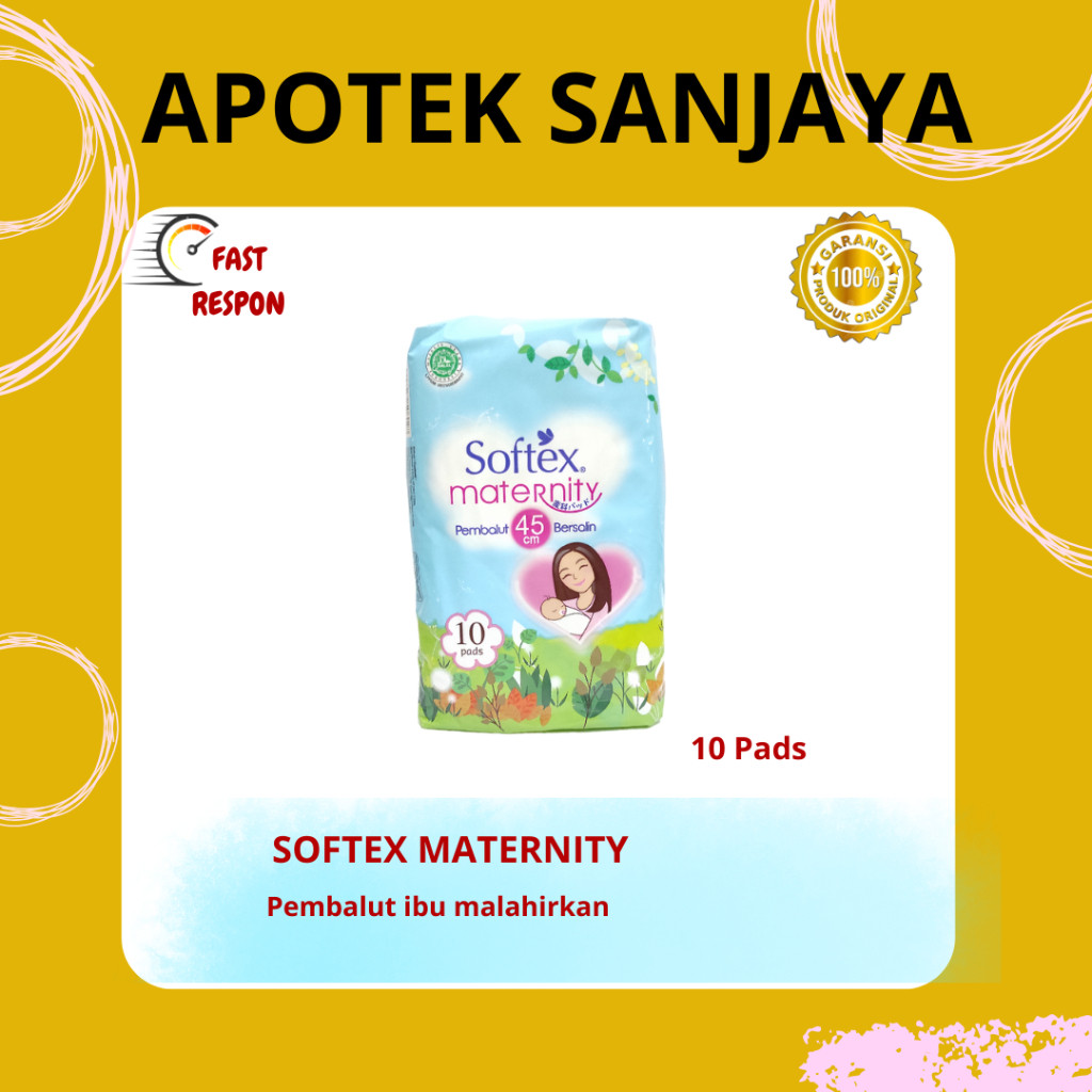 SOFTEX MATERNITY / 10 PADS / PEMBALUT IBU MELAHIRKAN