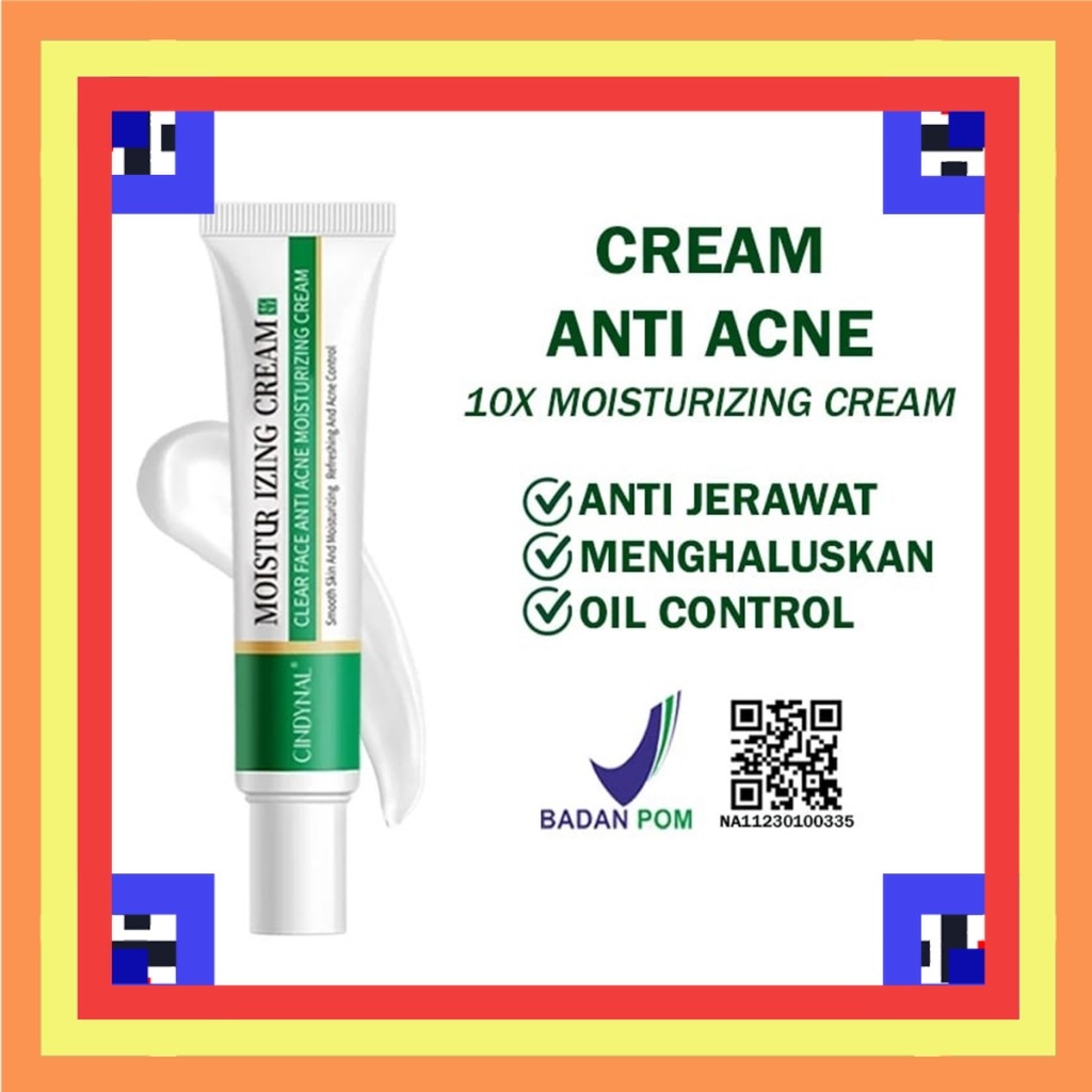 Salep Jerawat Cindynal Moisturizing Cream Menghilangkan Bekas Jerawat Clear Face Acne