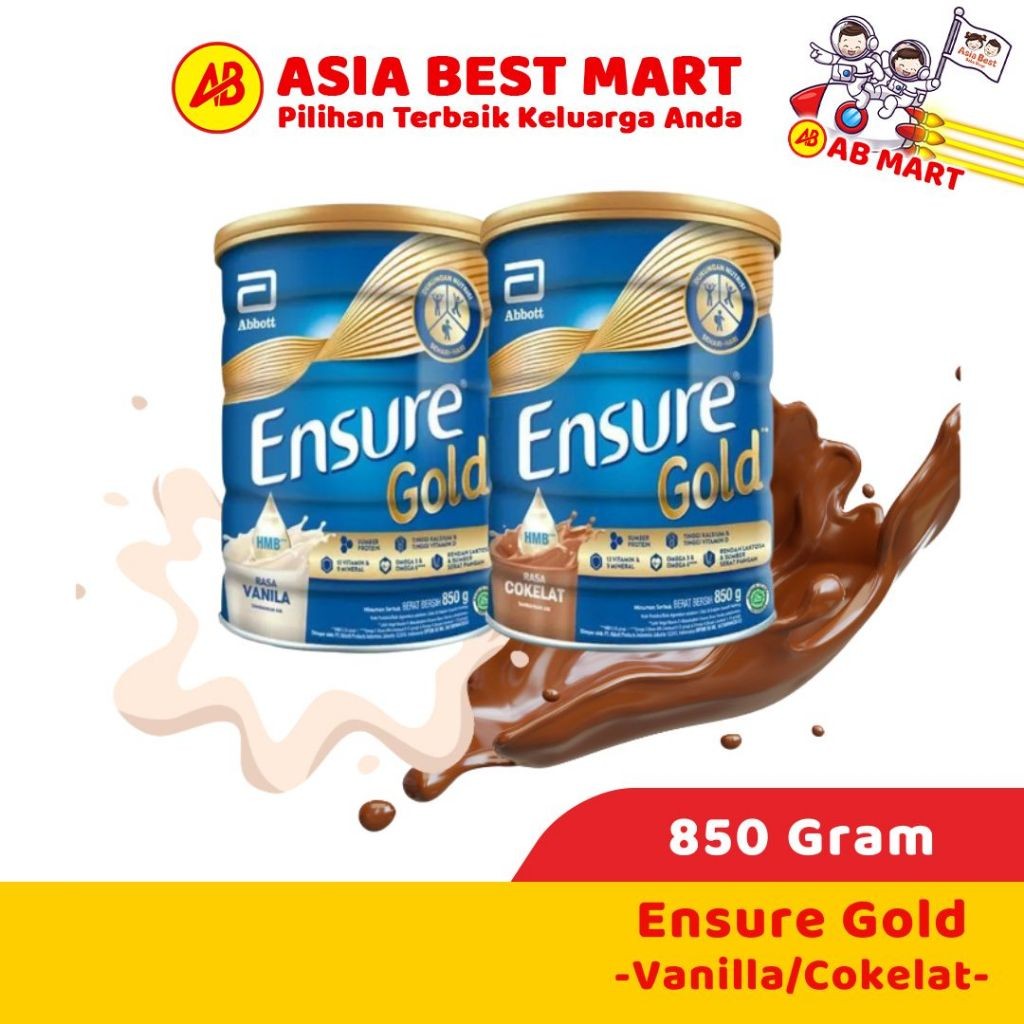 

Ensure Gold Vanila/Coklat 850 Gr 380 Gram Susu Formula Bubuk Pertumbuhan Anak