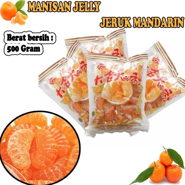 

Permen Jeli Rasa Jeruk Mandarin 504 Gram Manisan Imlek