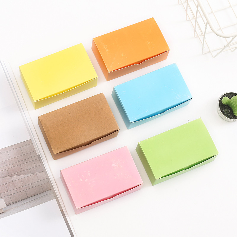 

90Sheets/lot Creative Paper Blank Index Flash Cards Korea Stationery DIY Graffiti Kraft memo pad Colorful Message Card Word Note