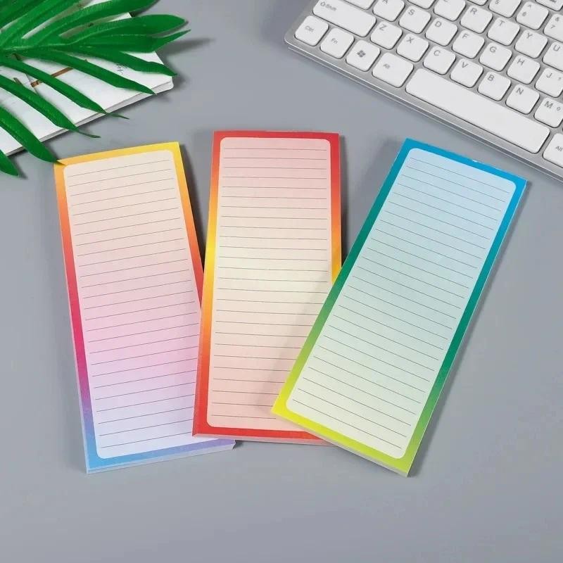 

Gradient Magnetic Fridge Notepads To-Do List sticky notes Memo Pad Grocery Shopping Tearable Note Pad Reminders