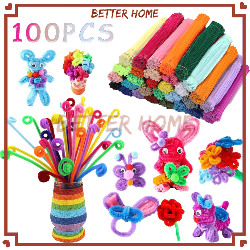 

Kawat Bulu Mercy Polos / Pipe Cleaner Pastel Macaron Isi 100pcs