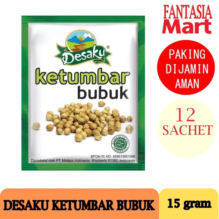 

DESAKU BUBUK KETUMBAR 15 GRAM PACK ISI 12 SACHET FANTASIA DENGAN PAKING AMAN