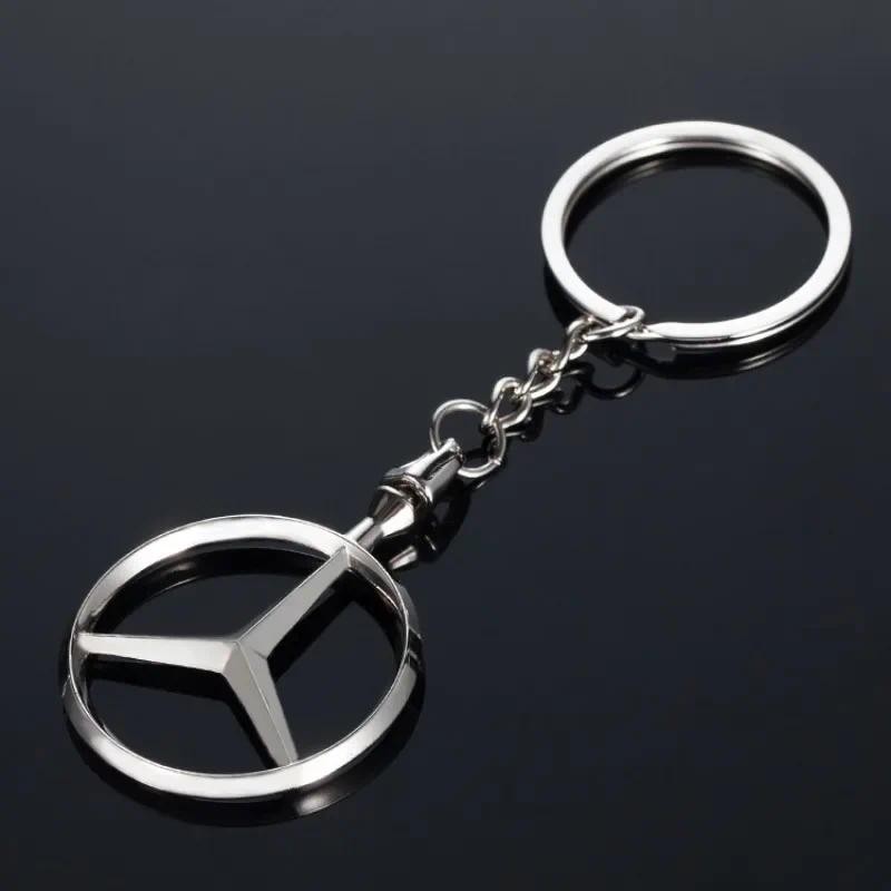 1pcs Metal Car Keyain Key Ring Key Holder Key Accessories for Mercedes Benz W210 W211 W124 W176 W203