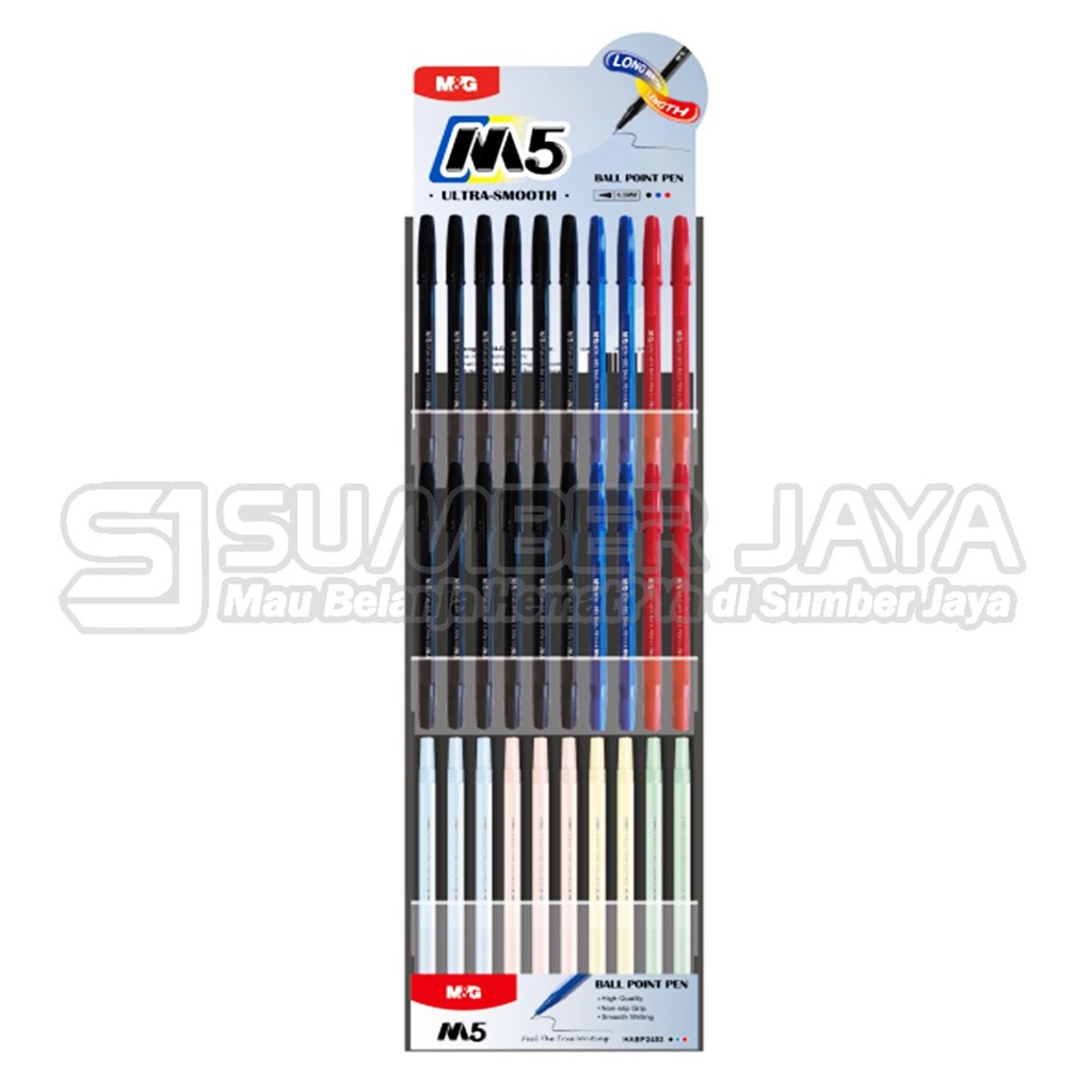 

Ballpoint Gel SET M5 M&G HABP2453 Semi Gel Ball Pen 0.5mm