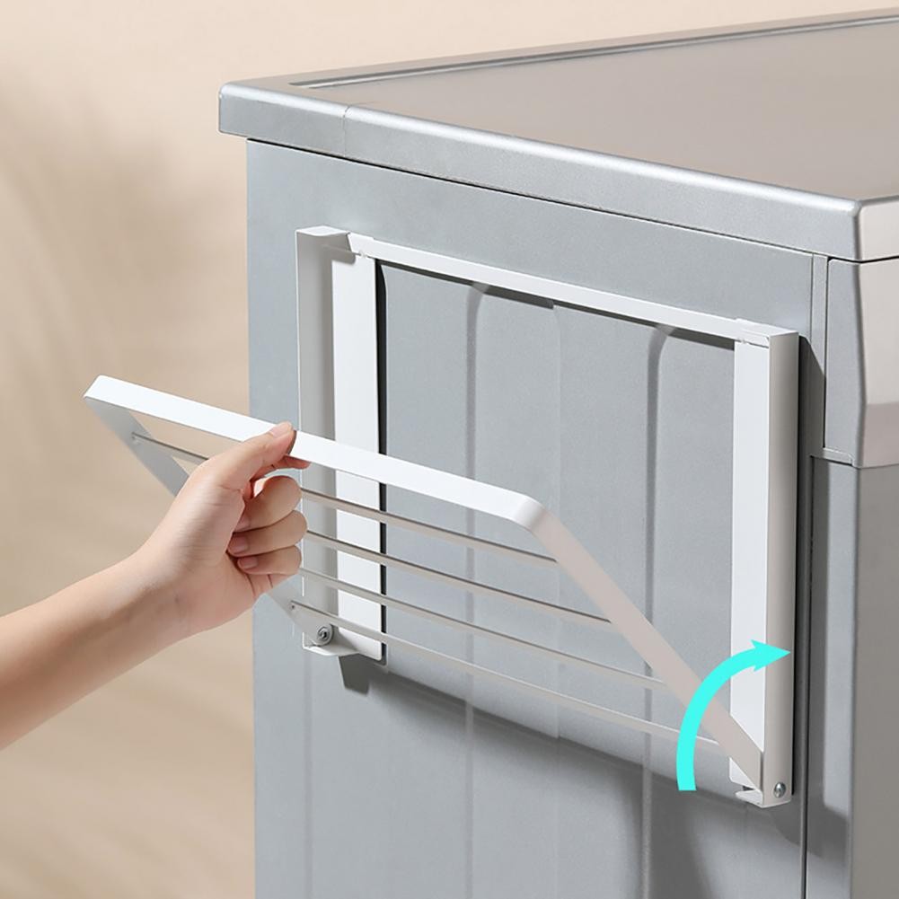 

Foldable Laundry Room Organizer Magnetic Folding Storage Rack for Washing Machine Fridge Multi-purpose Organizer for Bathroom