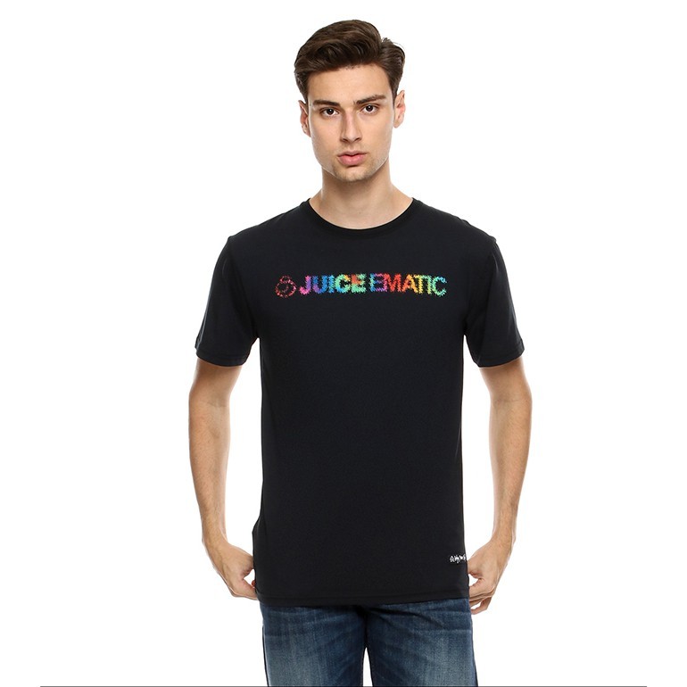 [HOT] Juice Ematic Kaos Lengan Pendek Pria Hitam DYED MTSS94404-BLK Planet Surf