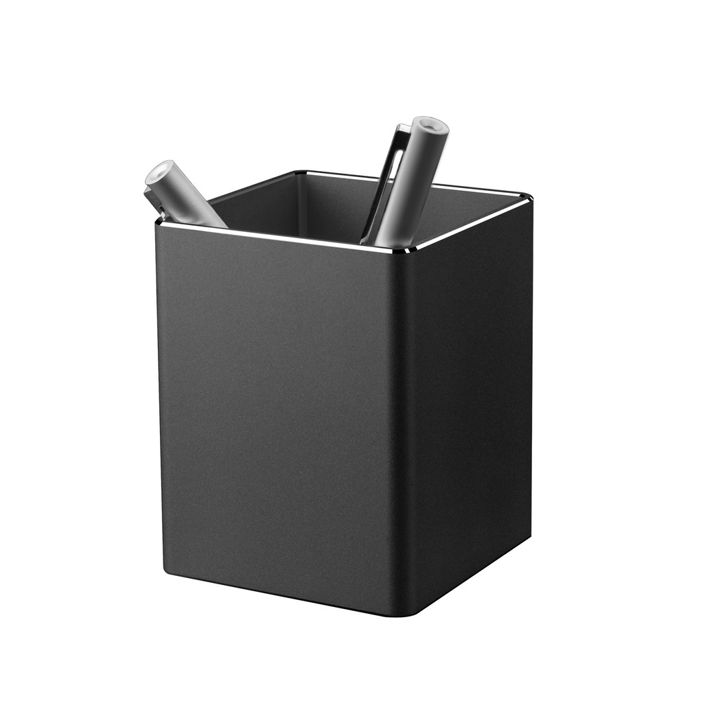 

2021 New Large Capacity Desk Pen Holder Pencil Storage Box Metal Square Durable Pencil Case For School Office Stationery