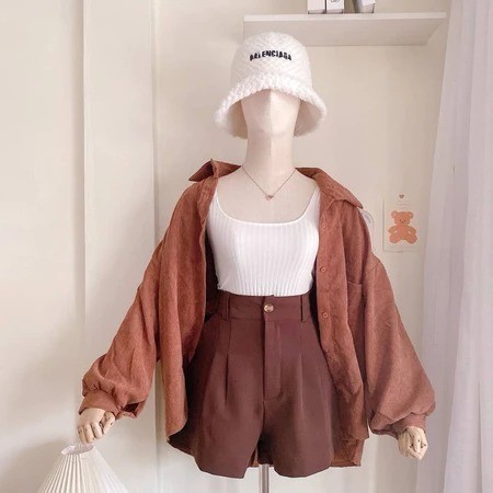 TREXUS - ZER Baju Kemeja Polos Kantoran Lengan Panjang Fashion Shirt Blouse Oversize / Kemeja Oversi