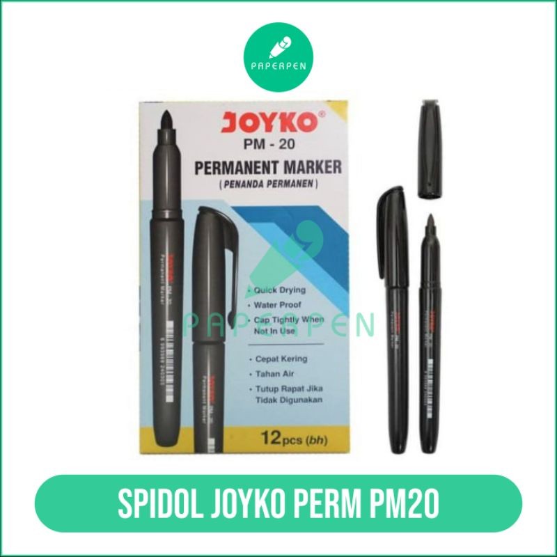

[S_ATK] SPIDOL JOYKO PERMANENT HITAM PM20