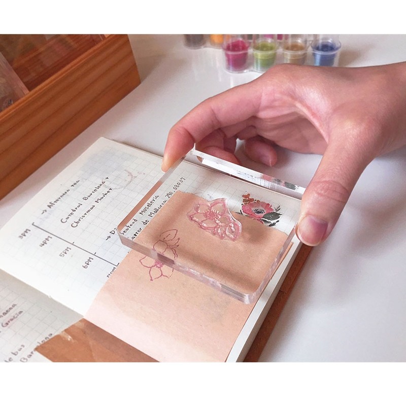 

Silicone Transparent Seal Flowers and Plants DIY Crystal Transparent Seal Stamp Handbook Decoration stamps for scrapbooking
