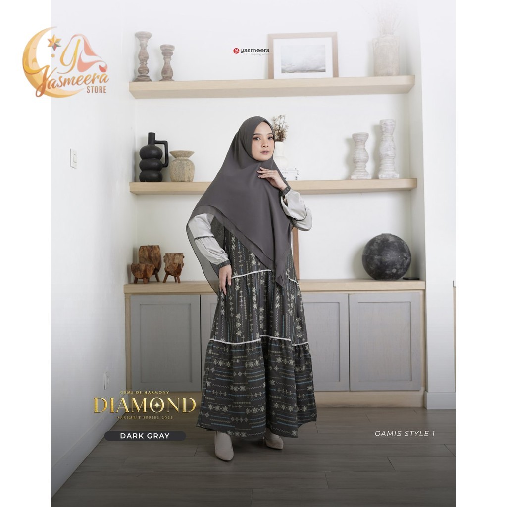 Yasmeera.Store - Sarimbit Gamis Diamond Gamis Ibu by Yasmeera