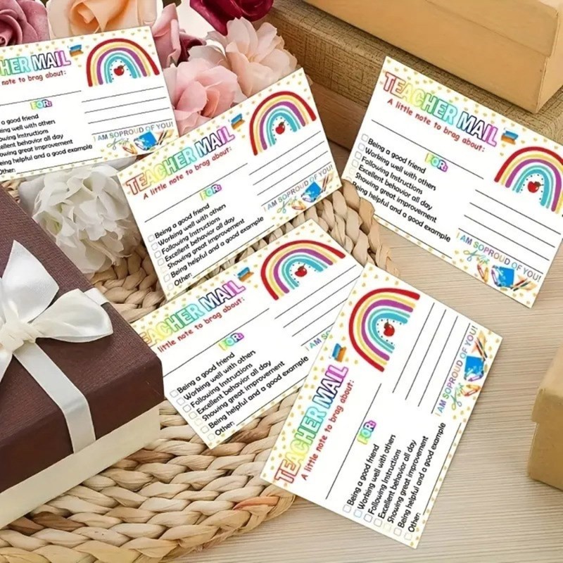 

50/100 Sheets/Set Postcards Affirmation Cards Motivational Cards Positive Affirmations Cards Printed Encouragement Words