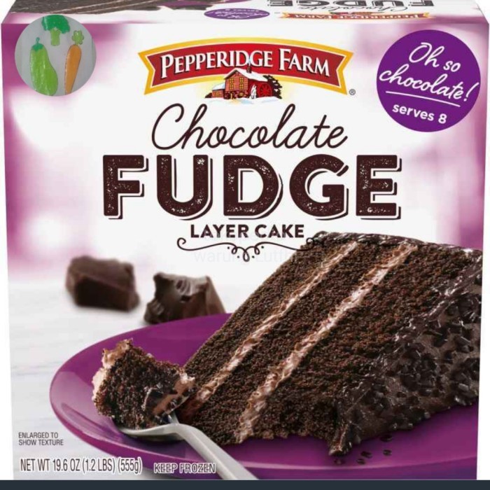

PEPPERIDGE FARM 3 LAYER CAKE CHOCOLATE 19.6 OZ