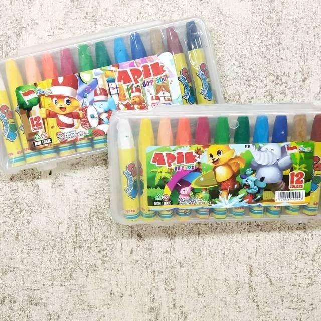 

(PST.ATK) Crayon Murah Apik 12 Warna/Crayon Warna