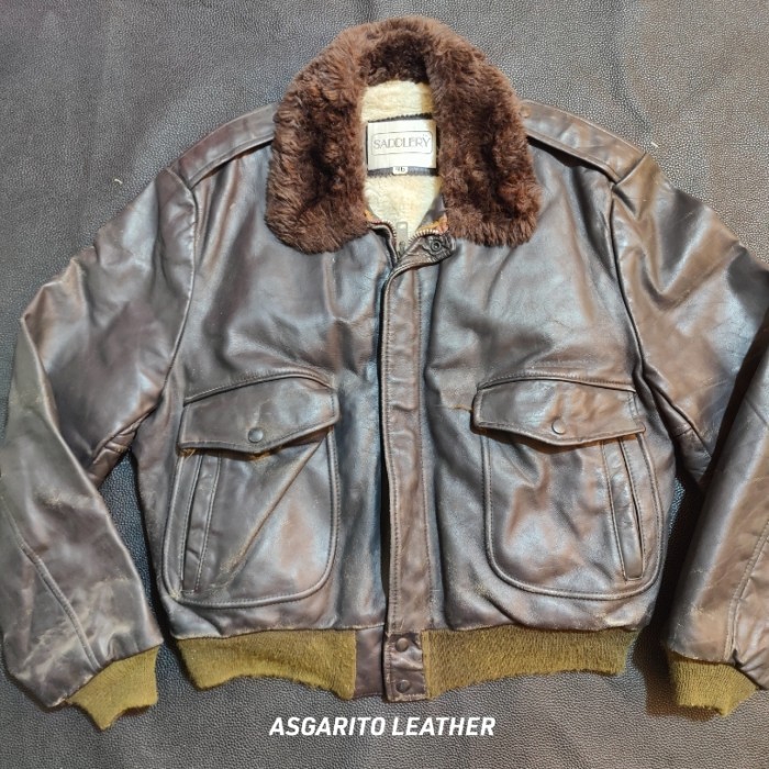 JAKET KULIT FLIGHT TYPE G1 JACKET  SADDLERY JAKET BOMBER PILOT JAKET VINTAGE