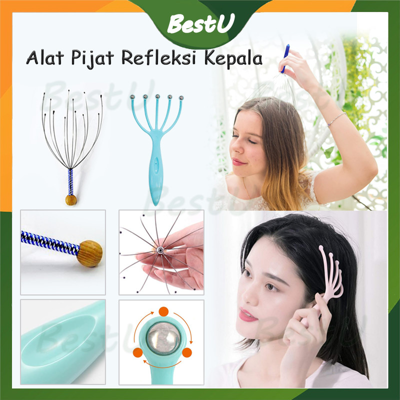 Alat Pijat Kepala Terapi Refleksi Massage Kesehatan Garuk Perlengkapan Medis Healthy Tools/Alat piji