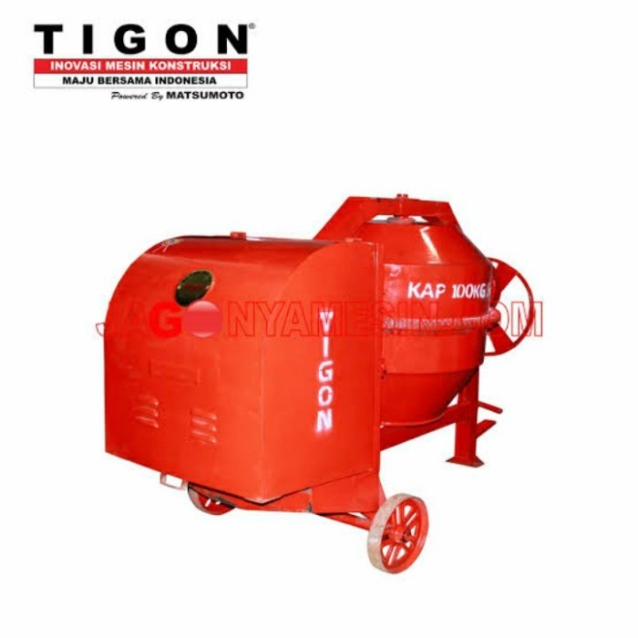 Mesin Molen Semen 50KG TIGON 425L + pengerak Diesel R175
