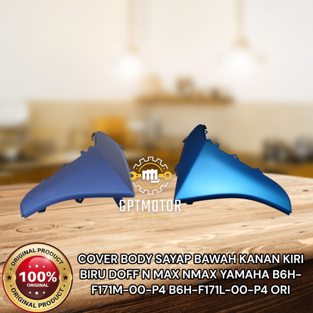 COVER BODY SAYAP BAWAH KANAN KIRI BIRU DOFF N MAX NMAX YAMAHA B6H-F171M-00-P4 B6H-F171L-00-P4 ORI