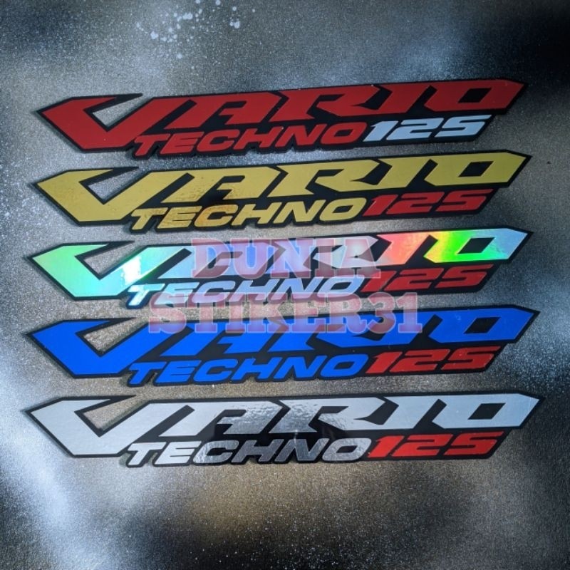 EMBLEM VARIO TECHNO 125 AKRILIK KANAN KIRI
