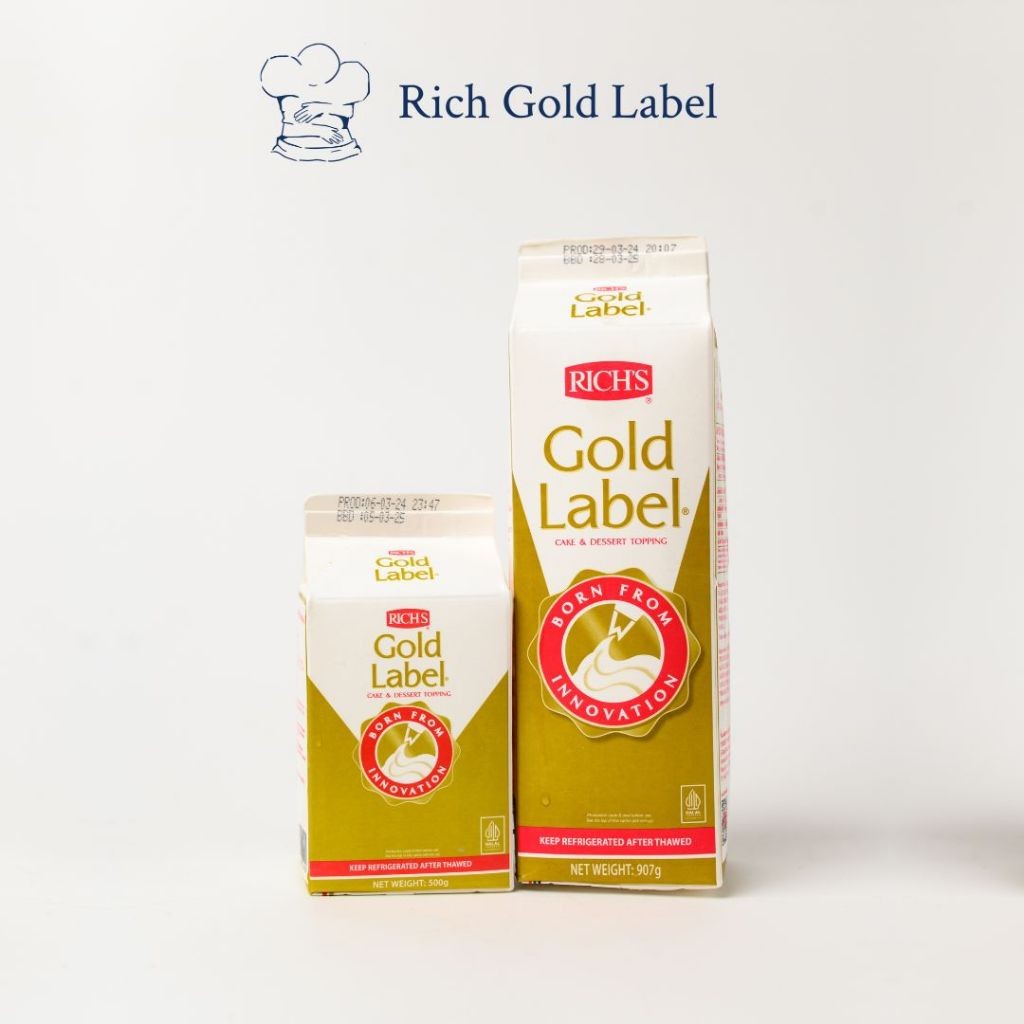 

Richs Gold Label, Whipping & Topping Cream (500 gr / 907 gr) (Rich's Gold Label)