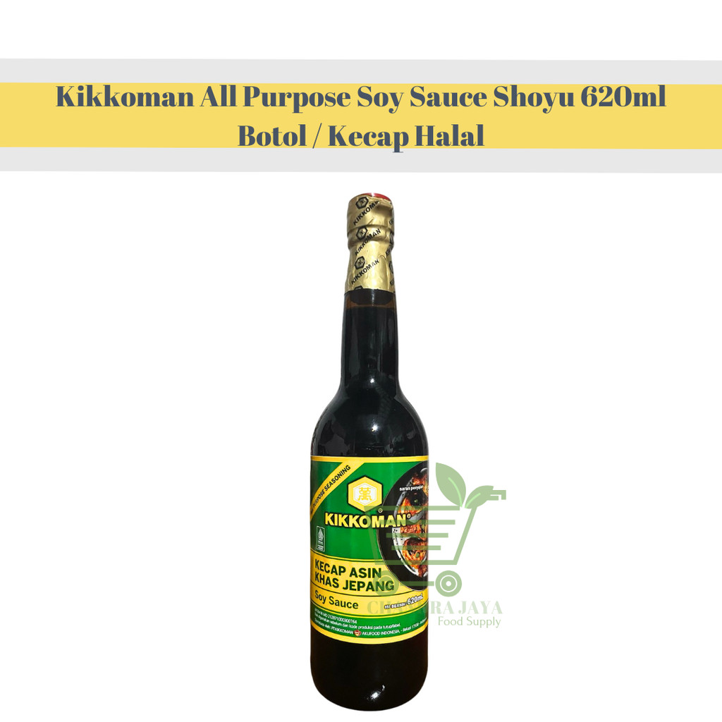 

Kikkoman All Purpose Soy Sauce Shoyu 620ml Botol / Kecap Halal