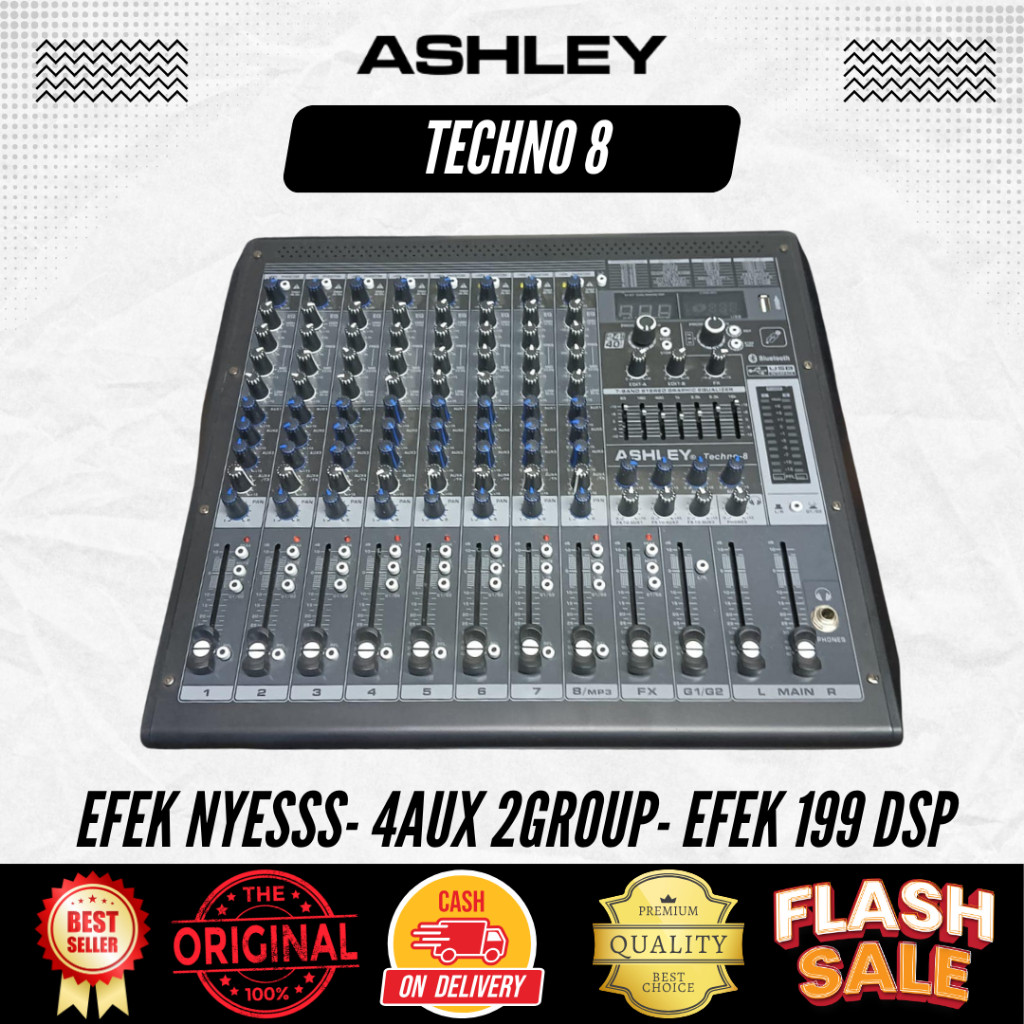 Mixer 8 Channel Ashley Techno 8