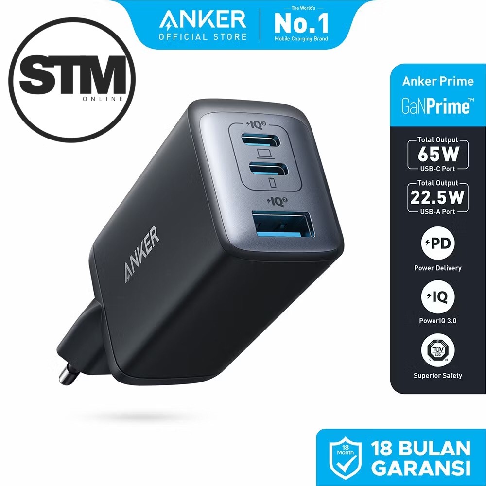 ￼Wall Charger Anker GanPrime Nano II 65 Watt - A2667