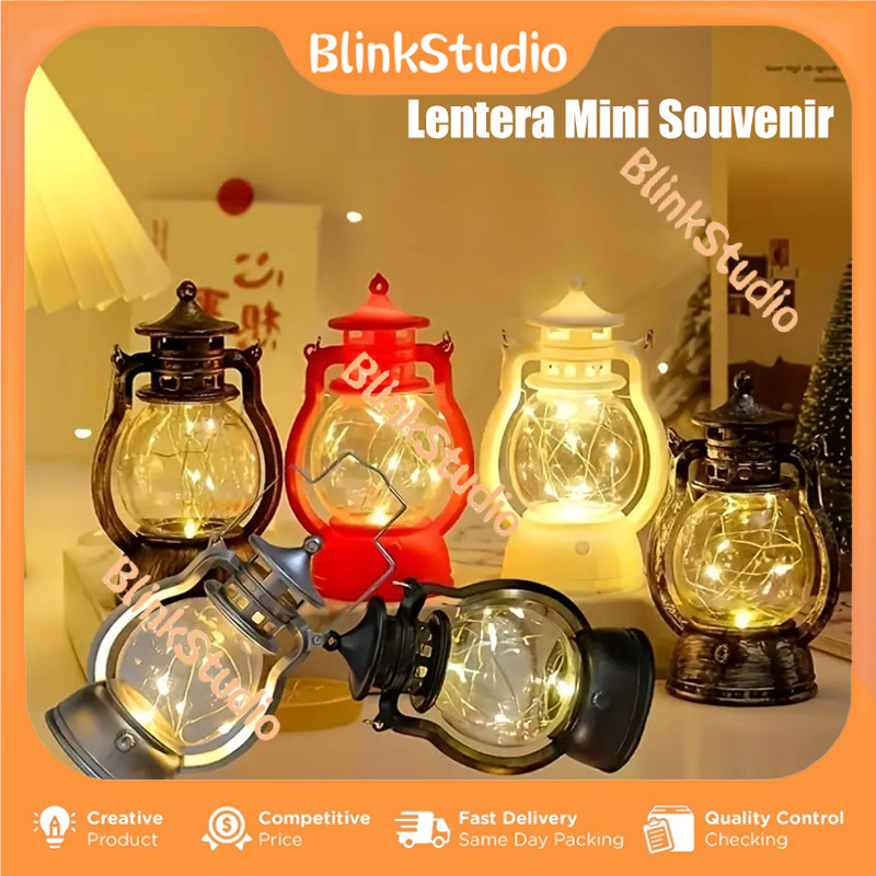 1Pcs Lampu Lentera Ramadhan Dekorasi Minimalis Lampu LED/Lentera Mini Souvenir/Lampu Lentera Ramadha
