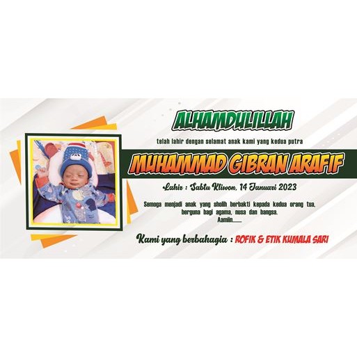 

Stiker Aqiqah Walimatuttasmiyah Custom