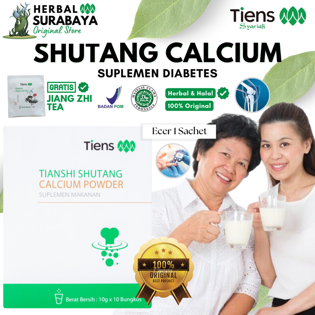 Ecer 1 Sachet Tiens Shutang Calcium Powder Susu Labu China Obat China Diabetes , Menyembuhkan Diabet