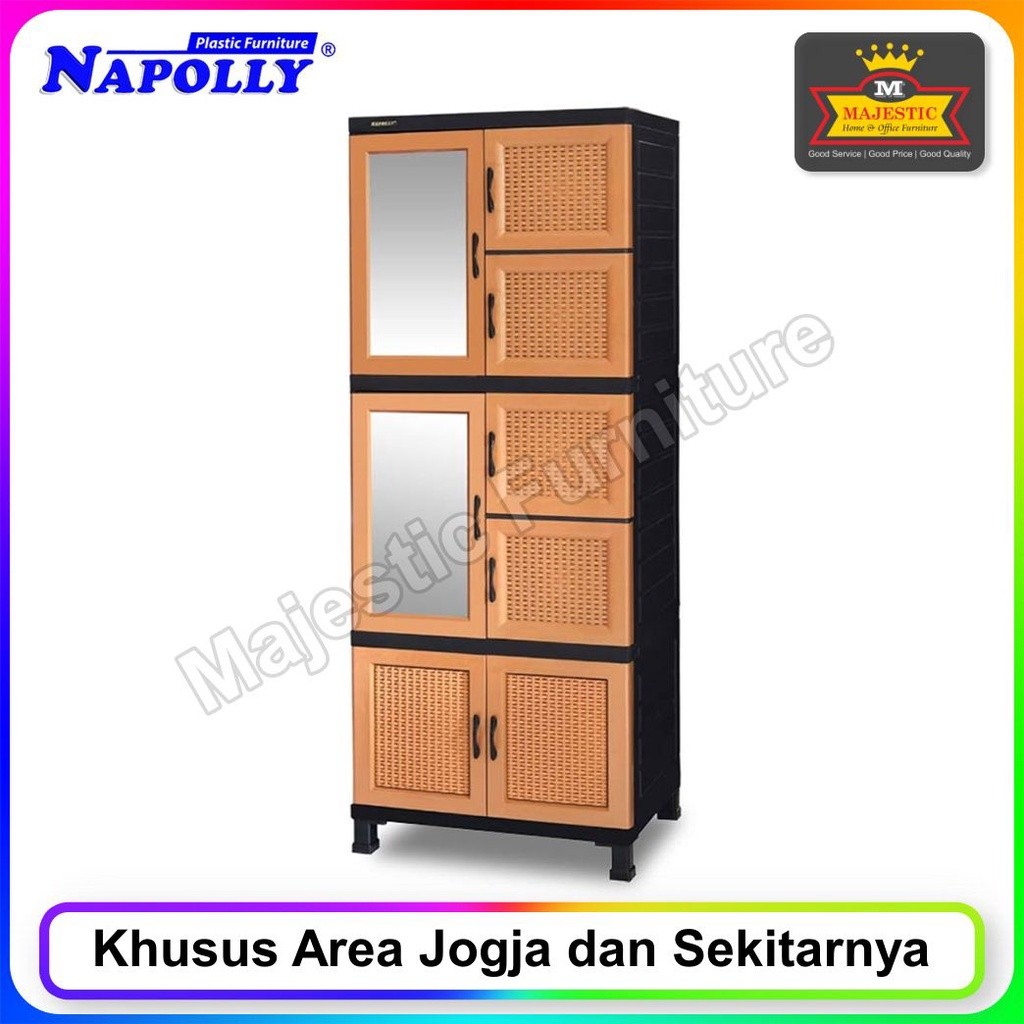 Lemari Plastik Napolly CABRO 2.2C.4LU.XU (Jogja)