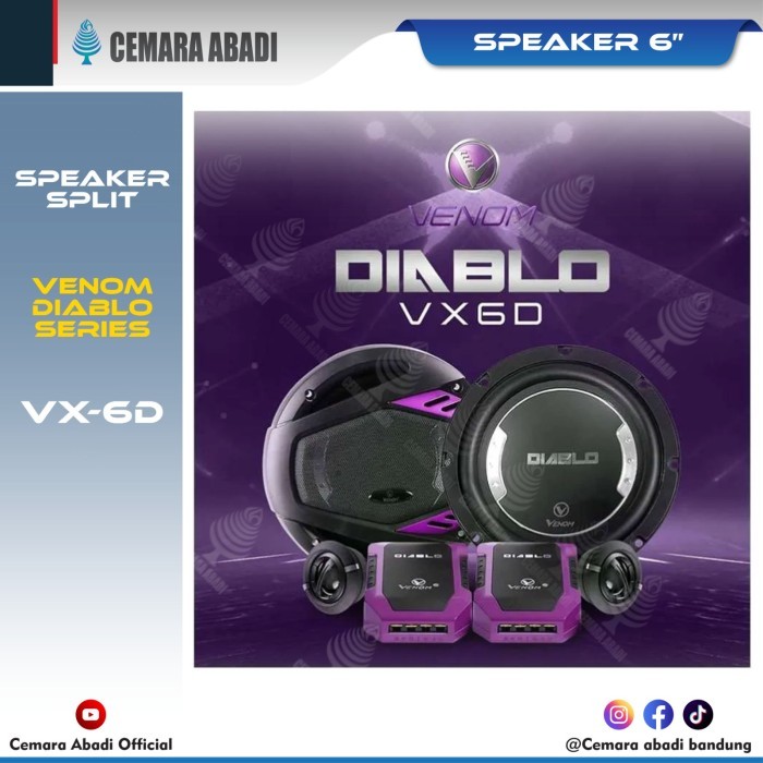 VENOM - SPEAKER SPLIT VENOM DIABLO VX 6D