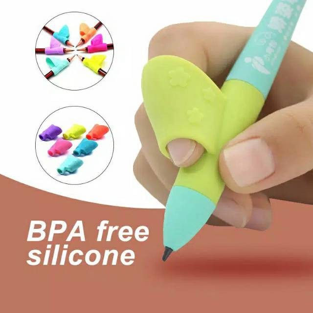 

Alat bantu belajar 1 GRIP menulis pencil grip pensil bolpoin bolpen BPA free DAR