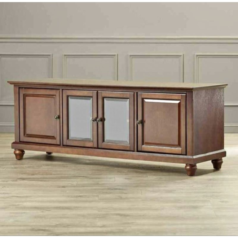 Bufet TV Credenza Minimalis Jati Jepara