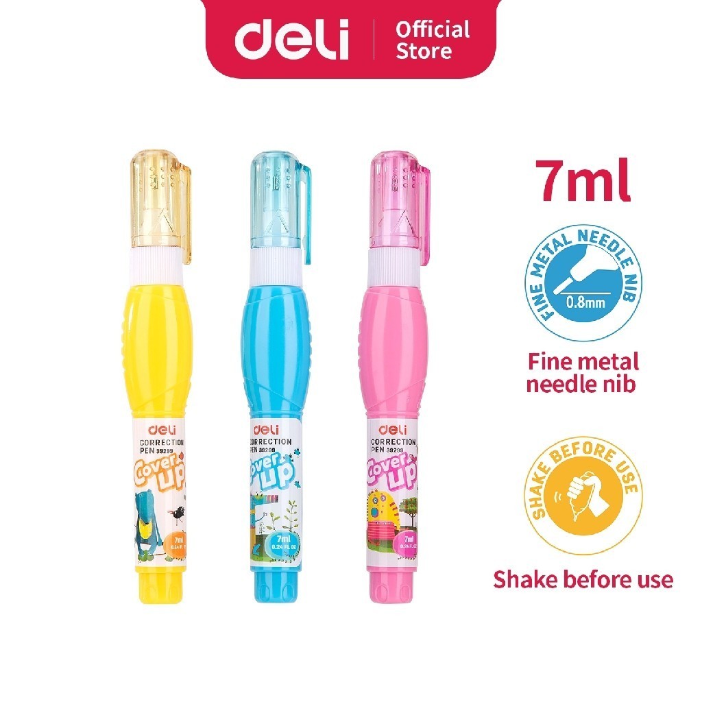 

Bobomart Deli Tip X Pena Koreksi Correction Pen Ujung Logam Steel Tip 7ml E39299