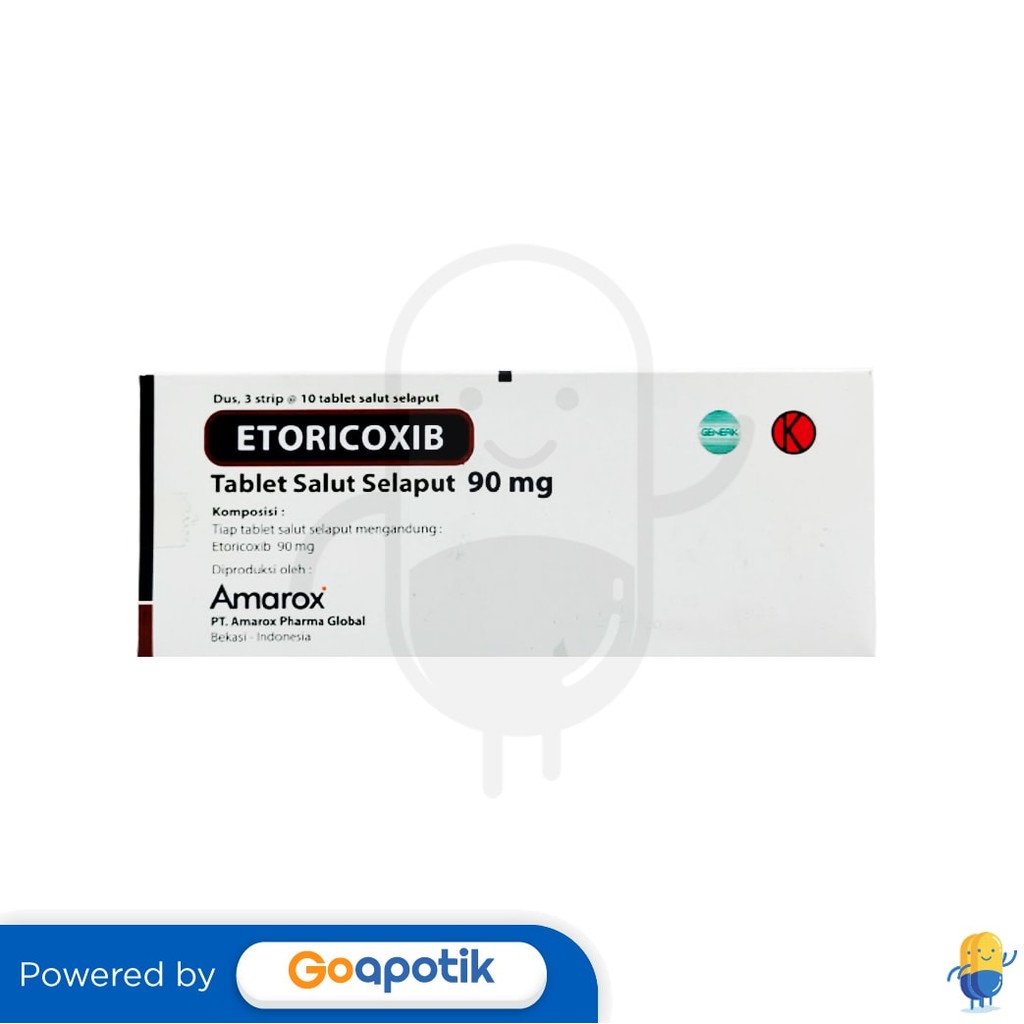 Etoricoxib Amarox 90 Mg Box 30 Tablet