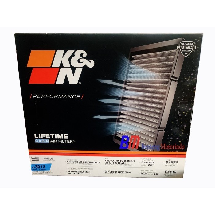 Filter AC / Kabin K&N - VF3013 - VW - Beetle (12-17) ,Golf MK V, MK VI