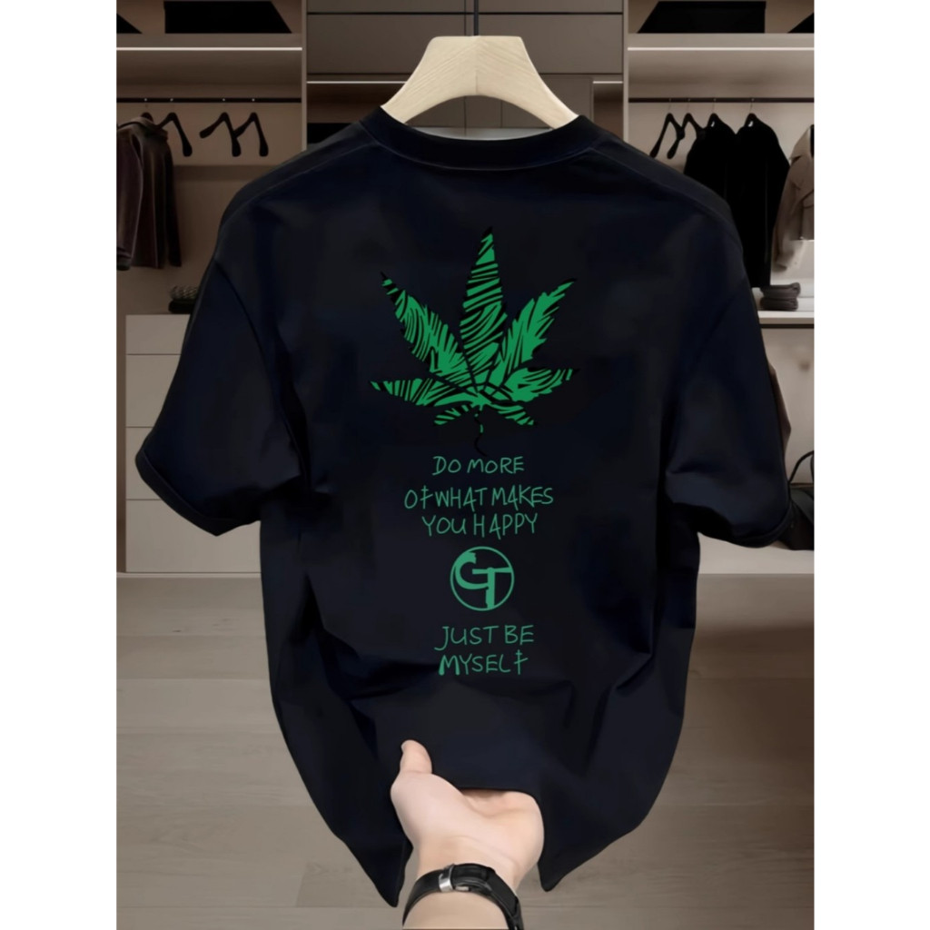 【Kaos  Pria】​​Kaos Pria Katun Polos Kerah Bulat Panjang Atasan Medium Streetwear​ kaos pria jumbo 5x