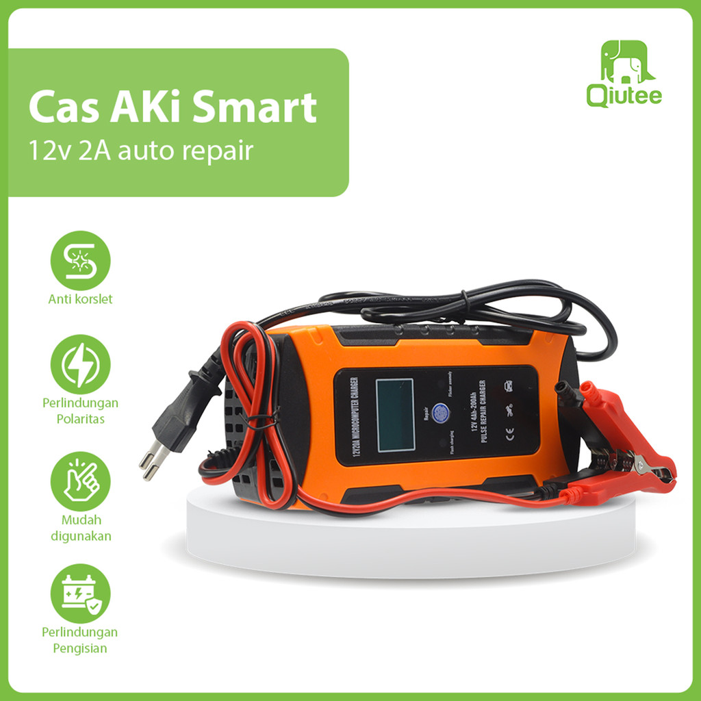 Charger Aki Cas Aki 20A 12V Mobil Carger Aki Mobil Casan Aki Alat Cas Aki Motor Carger Auto Repair