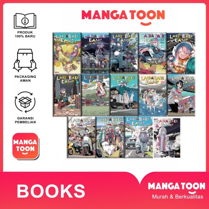 Laid Back Camp Manga, Vol.1-14 (english) - MangaToon