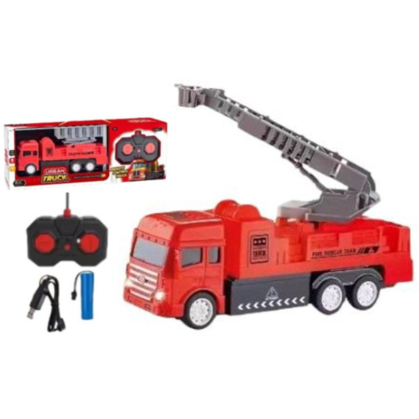 ZHUM99G Mainan Anak RC URBAN TRUCK FIRE RESCUE 833-49 Mainan Truck RC Mobil Pemadam Remote Control