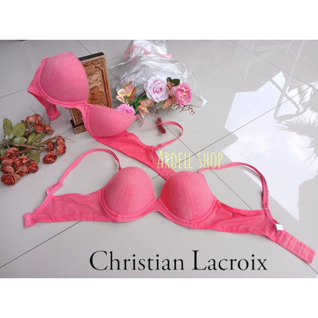 DF Fidelia Bra Wanita Tanpa Kawat Wireless Orange 36C 38B DO Pakaian Dalam