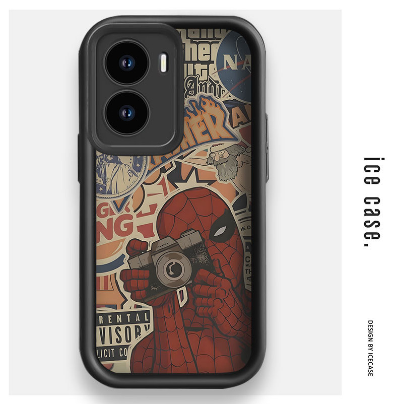 Soft Case Untuk Vivo S17 Y20 Y21 Y30 Y35 Y51 Casing Vivo Y12 Y15 Y17 Y02 Premium Hitam Silicone Casi