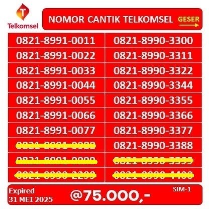NOMOR CANTIK TELKOMSEL BAGUS