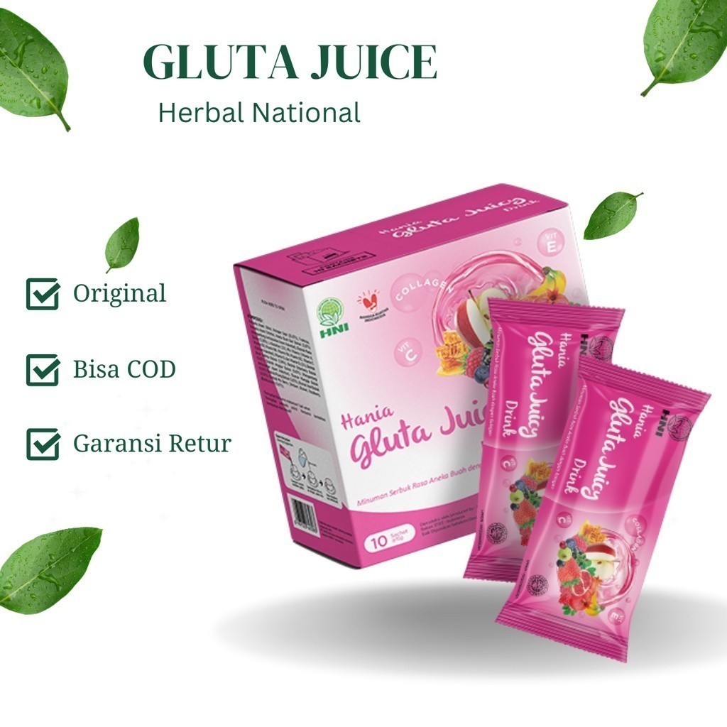 

NEW ORIGINAL HANIA GLUTA JUICY DRINK - HNI BPOM
